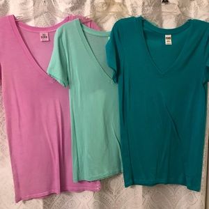 PINK V neck T-shirt’s